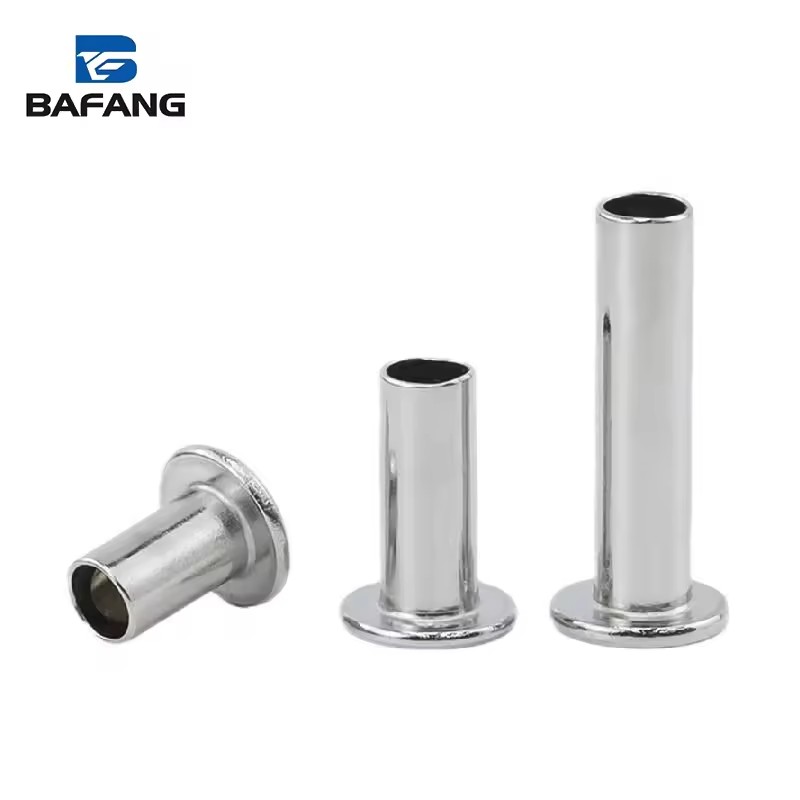 Factory Direct OEM ODM 2-8 mm Diameter 3-100mm Length 304 Stainless Steel Flat Head Semi-hollow Semi-tubular Rivets