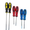 Massage Screwdriver Single-Use Phillips Head Multi-Functional Strong Magnetic Insulated Manual Flathead 2-Piece Hardware Tool