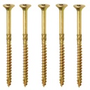 Pre-Drilled Metric Carbon Steel Countersunk Head Chipboard Screws Anti-Split Wood Screws for Hardwood Joinery Flat Head Zinc