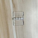 Clear Reinforced PC Hinge Pre-Drilled Transparent Unbreakable Acrylic Hinge for Home Installation