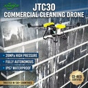 JTC30 Commercial Cleaning Drone Autonomous High Rise Facade and Solar Panel Washing UAV CE Certified Sprayer Drone
