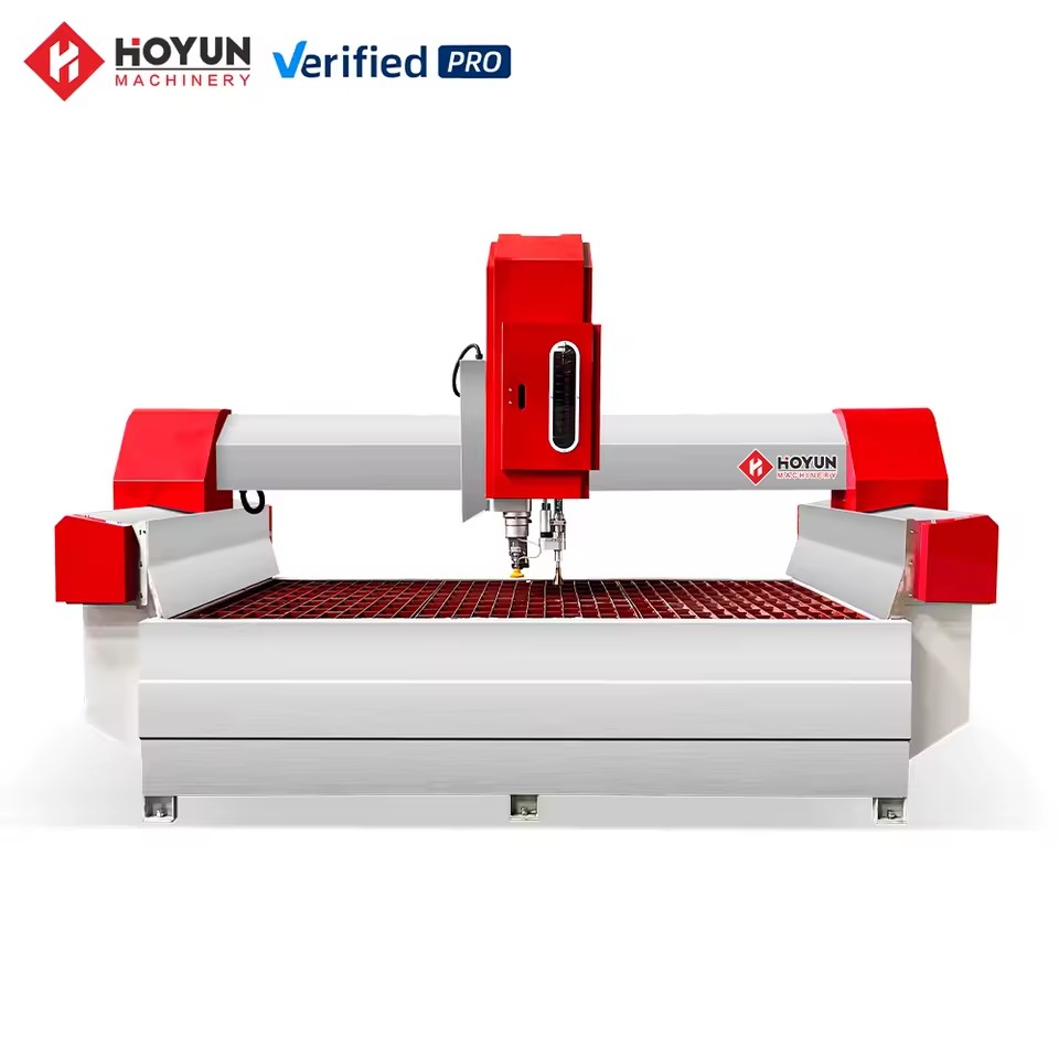 DECORATIVE HYDROFINISH and WATERJET CUTTING COMBINED SYSTEM