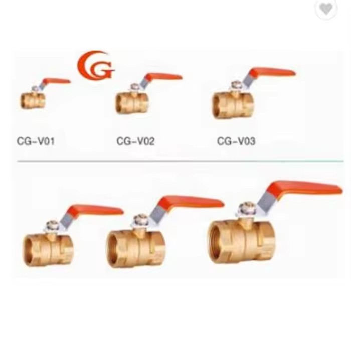Lead Free Brass Ball Valve Manual Water OEM 1/2''-1'' ISO9001 Certified