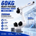 60kg Payload 6 Axis Industrial Robot Mr60e-2680 Spraying Cutting and Polishing Robotic Arm for Automation Integrators