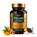 OEM Turmeric Curcumin with Black Pepper Extract Veggie Capsules 120 Count Dietary Supplement B2B manufacturer