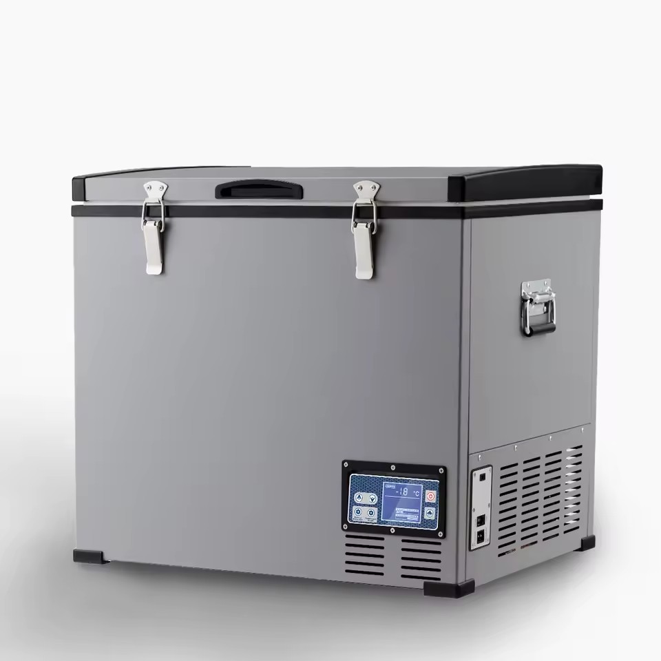 2025 New BCD60 60L Chest Freezer with LED Light Portable Deep Freezer Mini Refrigerator Compressor for Outdoor Use