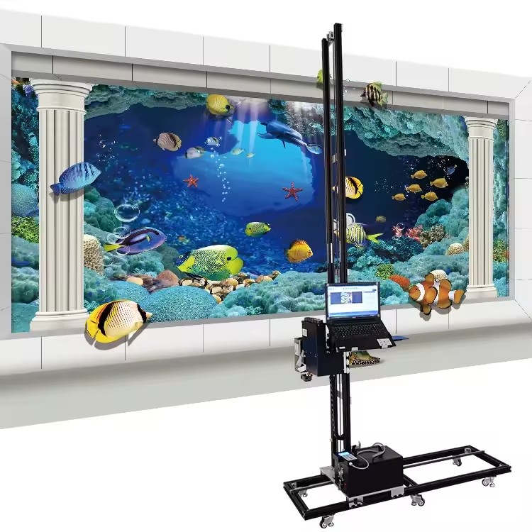 2026 3D 5D 7D Effect 3d Rayline Vertical Wall Printer Robot High Speed Wall Printer UV for Building Decoration