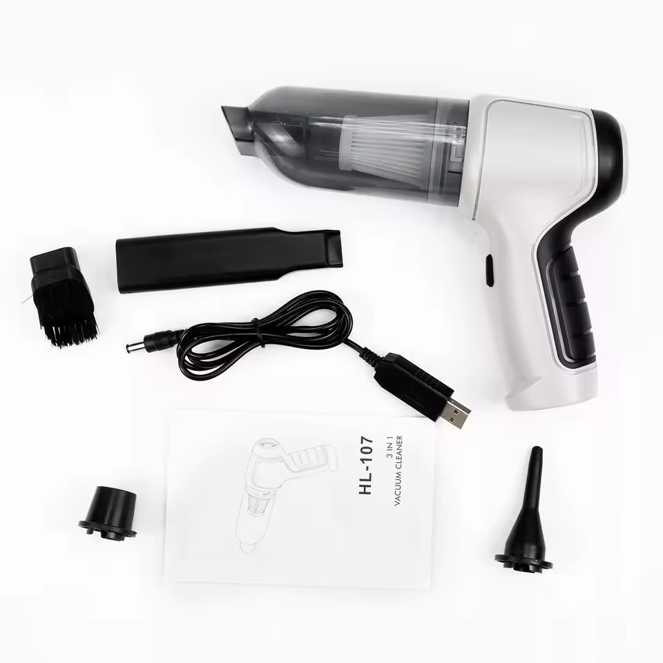 OEM Design 120W Air Duster 3-in-1 Wireless Car Vacuum Cleaners Cordless Handheld Dual Use Mini Vacuum Cleaner KC Blowable Air