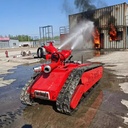 Industrial Tracked Water Cannon Robot 150-Meter Wireless Remote Control Image Transmission for Flammable Explosive