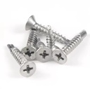 304 Stainless Steel Self Drilling Screws Manufacturer Custom Self Tapping Screws Flat Head Phillips Self-Drilling Screws