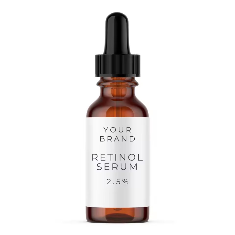 Private Label 2.5% for Serum Anti-Aging Anti-Wrinkle Face Whitening 30ml Glass Dropper Vitamin Collagen Infused Made OEM