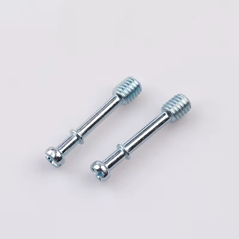 M6 Iron Zinc Plated Three in One Dowel Screw Furniture Connector Bolt Furniture Accessories for Cabinet Wardrobe