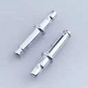 High Quality Custom Castor Metal Shaft Shoulder Slot Universal Wheel Zinc Plated Carbon Steel Rivet Pin High Quality Carbon