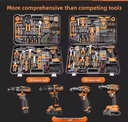 Tool Set Household Electric Toolbox Electrician Full Set Combination Vehicle Electric Drill Multifunctional Hardware Maintenance