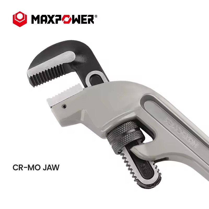Pipe Wrench 18" Offset Aluminum Powder Coated 45 Degree End Pipe Wrench