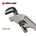 Pipe Wrench 18" Offset Aluminum Powder Coated 45 Degree End Pipe Wrench
