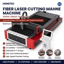3015 CNC 4-axis HIWIN Fiber Laser Cutting Machine 3000W Water Cooling Automatic New Metal Processing