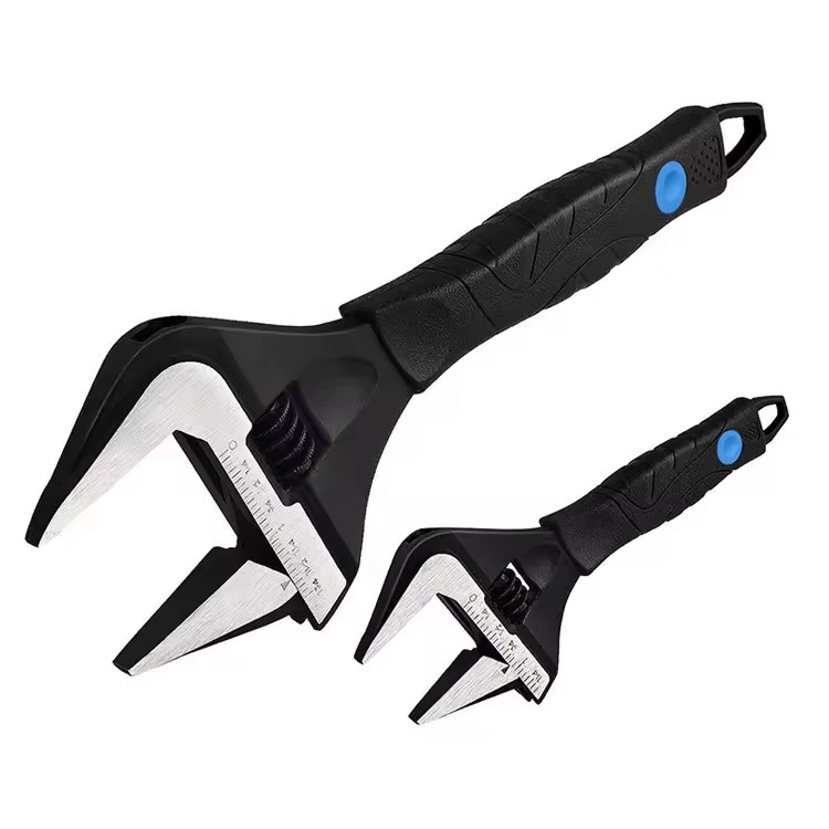 MAXPOWER 6/8/10/12 Inch Deep Jaw Wide Opening Adjustable Wrench Nut Plumbing Repair Tool