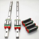 HIWIN HGW20 Linear Guide Rail and HGH20CAZAP Linear Block 23mm Slide Width Bearing Steel 32.75kN Dynamic Load Capacity