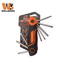 3-in-1 Foldable Multi-Bit Tool Set - Hex Key, Screwdriver & Socket Wrench, Pocket CR-V Steel Kit for Repair