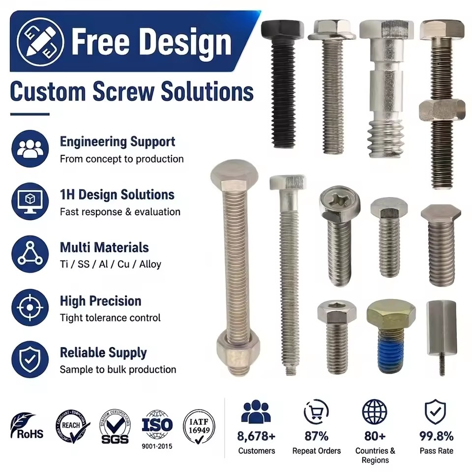 High Tensile M2 M3 M4 M5 M6 M8 M10 Stainless Steel Full Thread Hex Screw Nut and Bolt