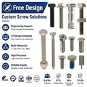 High Tensile M2 M3 M4 M5 M6 M8 M10 Stainless Steel Full Thread Hex Screw Nut and Bolt