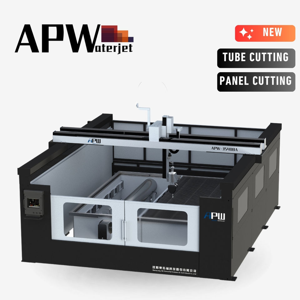 APW 5 Axis Multifunctional Waterjet Machine Ceramic Tiles Water Jet Cutter