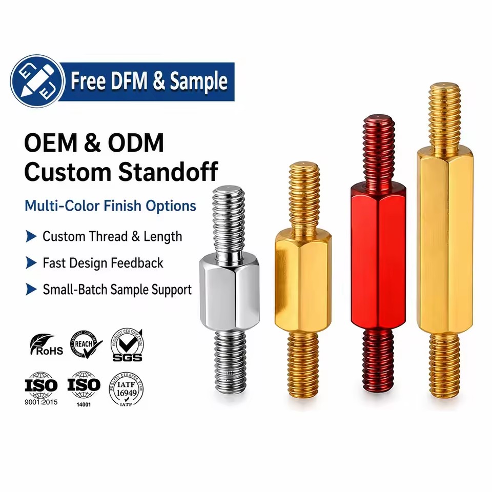 Hex Standoff M2 M2.5 M3 M4 Stainless Steel Aluminum Brass Screw Male and Female Standoff Spacer Fasteners