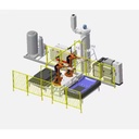 BBET Automotive Industry standing Open-Frame Robot Waterjet Cutting