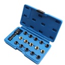 M14 Customizable OEM Hand Tool Kit Stainless Steel Bit Set Electrical Socket Wrenches Socket Box Car Spark Plug Tap Hole Package