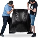 44-45 Gallon Heavy Duty Trash Garbage Bags Large Black 1.5 Mil Can Liner Customized Size Color 150 Bags Counts
