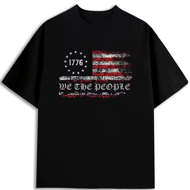 Heavyweight 180GSM Men's T-Shirt Flag 100% Cotton Regular Fit Model MBT-613237591