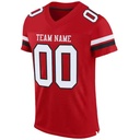 New All 32 Teams Stitch Heat-Transfer Printed Name Number American Football Jersey 100% Polyester High Quality Stand Collar
