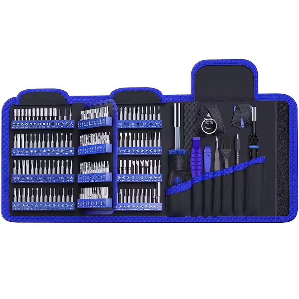 156 Pcs Cloth Bag Electronics Tools Magnetic Mini Repair Precision Screwdriver Set Tool Kit