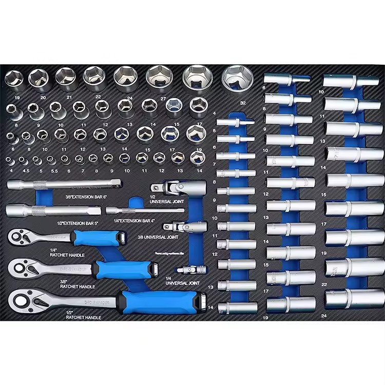 247pcs Tool Tool Box Chest CR-V Car Repair Silver Odm Silver Store Automotive Trolley Most Popular Trolley Cabinet Customized