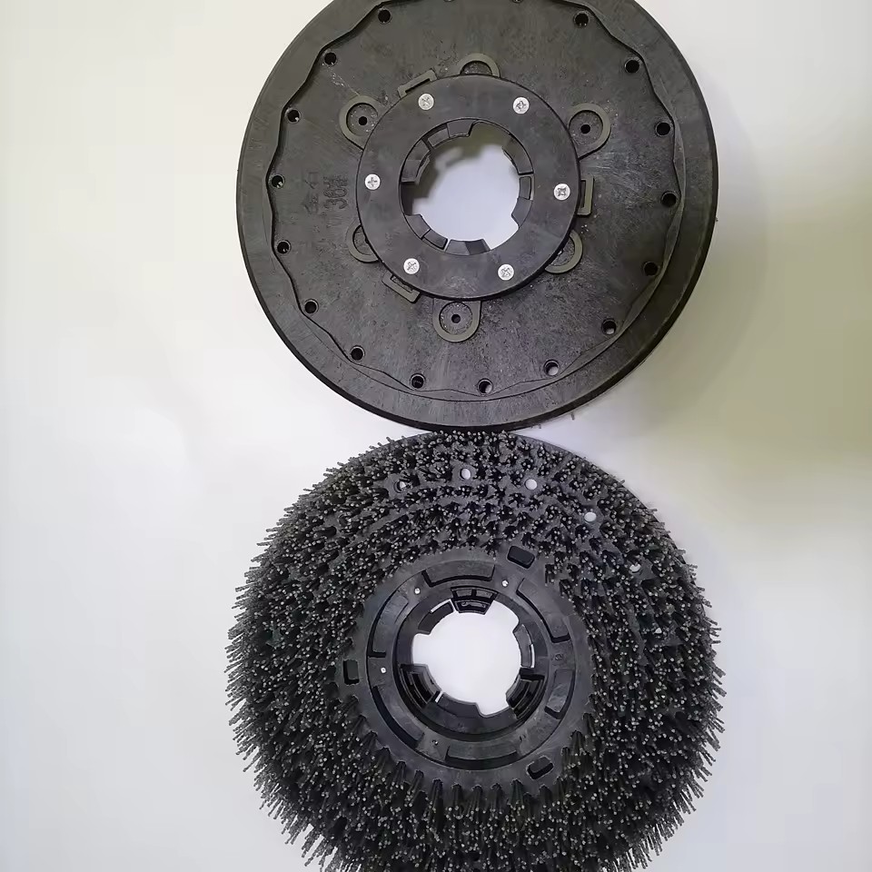 17 Inch Compound Antique Steel Wire Brush Stone Abrasive Brush Floor Polishing Brush