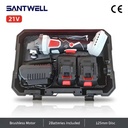 Industrial Professional 21V 125mm Rechargeable Handheld Cordless Brushless Angle Grinder Kit for Grinding Surface Conditioning