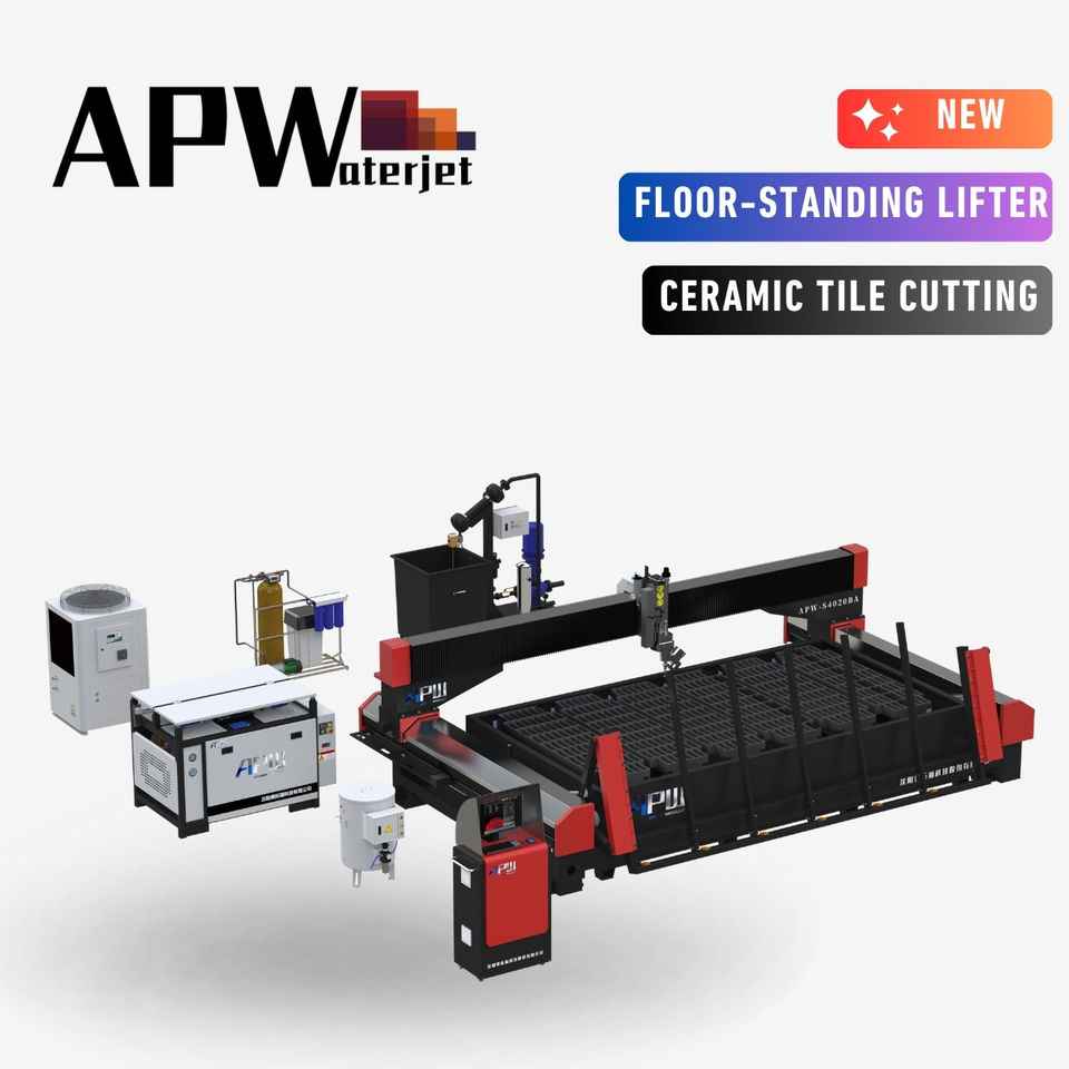 APW High Pressure 5 Axis Stone Marble Ceramic Cnc Water Jet Cutting Machine