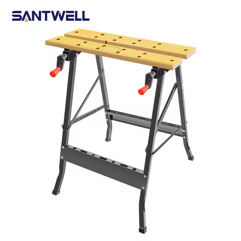 Multi-Function Folding Workbench Portable Saw Table with Clamps Heavy Duty Work Station for Woodworking DIY