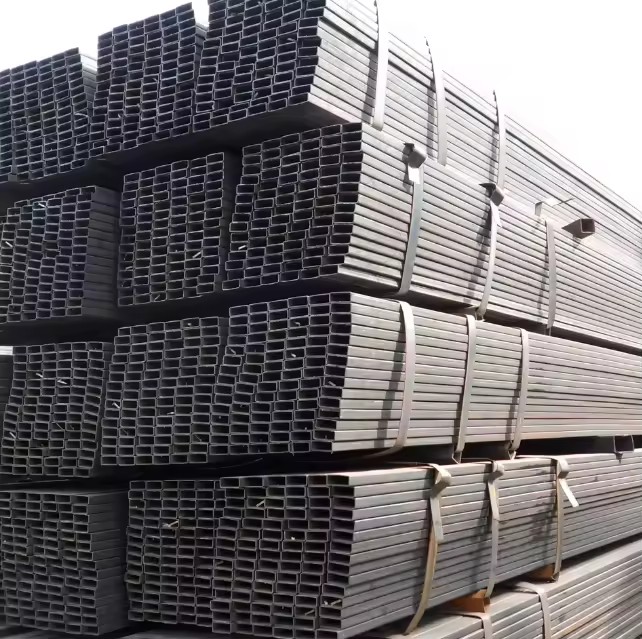 ERW Welded Rectangular Square Steel Tubing Pipe 2" X 4" Cold Formed Mild Steel Galvanized Hollow Section