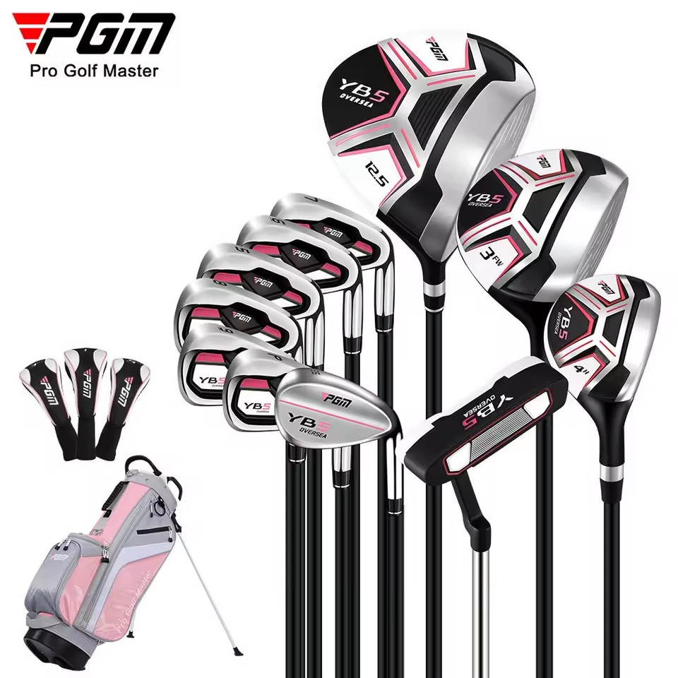 PGM LTG073 YB5 Right Handed Beginner Women Golf Clubs Complete Set with Golf Stand Bag