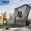PGM LXW019 Indoor Outdoor 2.5m*2.5m Heavy Duty Z-Shaped Golf Training Aids Hitting Chipping Golf Practice Net