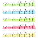 Wholesale JI060~064 11.4g~140g Fishing Tackle Accessories Casting Drop Shape Lead Weights Luminous Painted Fishing Sinkers