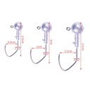 Wholesale JI031 1.75g 3.5g 5.25g Round Ball Shape Lead Jig Head Barbed Fishing Hooks