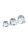 Grade 10 Carbon Steel Nickel Plated Hex Flange Self-locking Lock Nut Anti-slip Washer M5-M20 High Strength Automotive Fastener