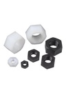 M2-M25 DIN934 Plastic Nylon Hex Nuts Grade 4.8 Corrosion Resistant Light Fastener for Furniture & Electronics