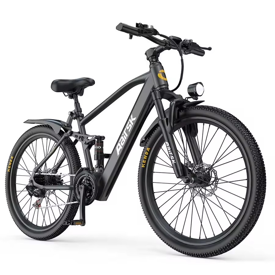 Aairsk Factory Eu Us Warehouse Adult Electric Mountain Bike 400w 36V 13AH Electric Fat Tyre Electric Bicycle Ebike