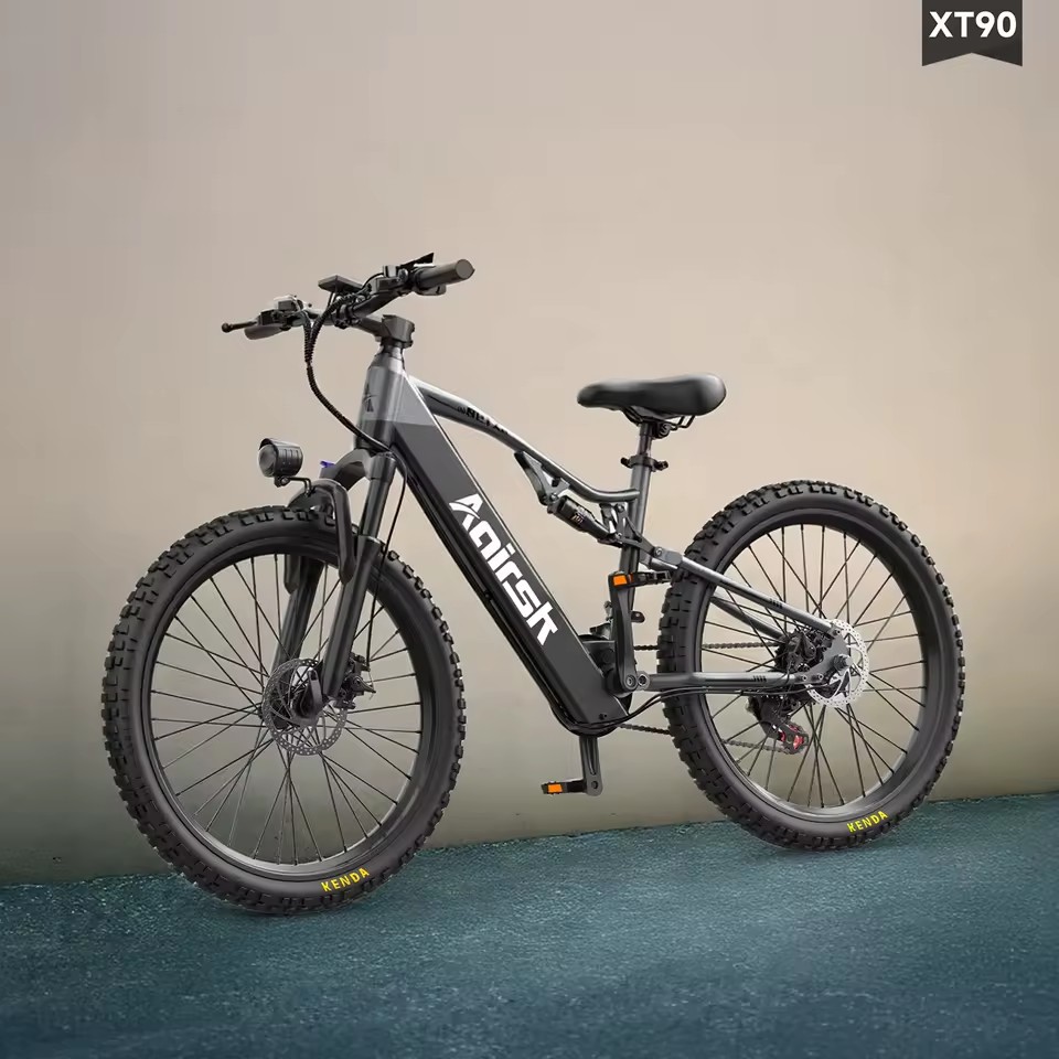 Aairsk XT90 Electric Bike with 250W Motor 26 Inch Tire Double Disc Brake Ebike Electric Off-Road Bike Electric Commuting Bike