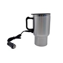 450ML 12V Smart Heating Travel Mug Stainless Steel Electric Water Kettle for Car Coffee Thermos Bottle for Vehicle Tumbling