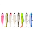 Soft Lead Head Fish Fishing Lures Artificial Swim Bait Jig Heads for River Lake Stream Slice